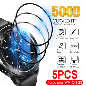 1-5 KS Pre Xiao Mi S3 Smartwatch 3D Zakrivené HD Jasné, Ochranné Mäkké Film Nie Skla Pre Xiao Sledovať S3 Príslušenstvo