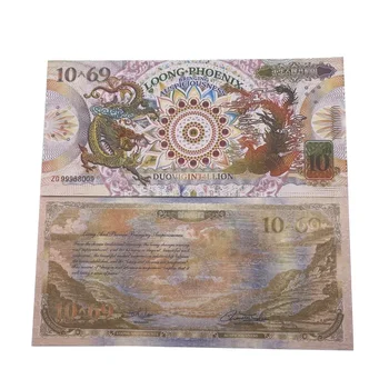 10-69 Viac Núl Čínsky Drak a Fénix Poznámka Nongentillion Dolárových Bankoviek S UV pre Veľkú Zbierku Festival Dary