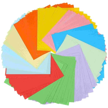 100 Listov Farebný kartón Papiere Pastel Origami Lístkov pre Školského Úradu DIY Projekty Remeslá