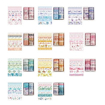 10Pcs/Set Dekoratívne Kawaii Washi Pásky Nastaviť Japonský Papier, Nálepky Japonský Papiernictvo Scrapbooking Dodanie