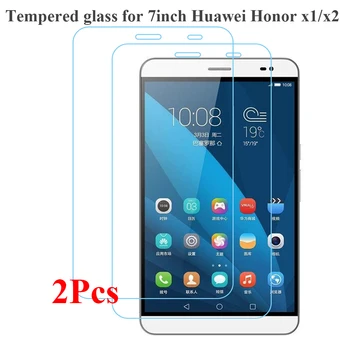 2 ks/Bal. Screen Protector pre Huawei Honor X2 GEM-703L GEM-702L 0,3 MM 9H Tablet Tvrdeného Skla pre 7