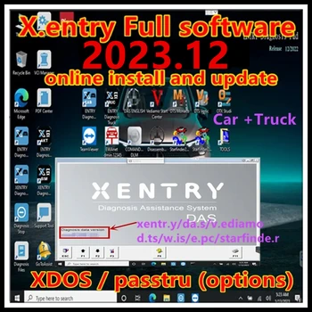 2023.12 Xentry Diagnostického Softvéru xentry úplná inštalácia softvéru remote install a update podpora off-line pre xentry inštaláciu alebo upgrade