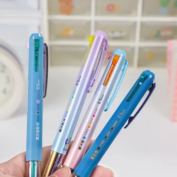 3 Farby Stlačte Gélové Pero, Kreatívne Vestník Písanie Dodávky 0,5 mm Multifunkčné Gélové Pero Rýchle Sušenie Spp, Neutrálne, Perá, Písacie potreby