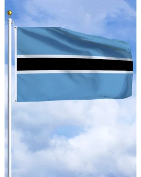 60×90 90x150 120×180 CM Botswana Znak, Vlajka Polyester Vytlačené Banner Gobelín Pre Decor