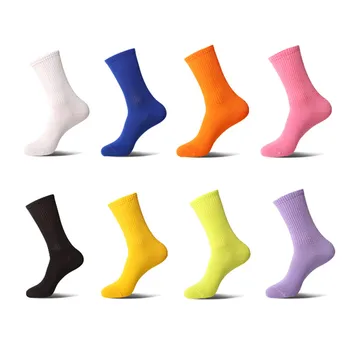 8 Farbách Športové Ponožky Muži Ženy Mäkké Priedušné Farbou Bedminton Dievčatá Ponožky Módne Cyklistické Beží Priedušná Pančuchový Tovar