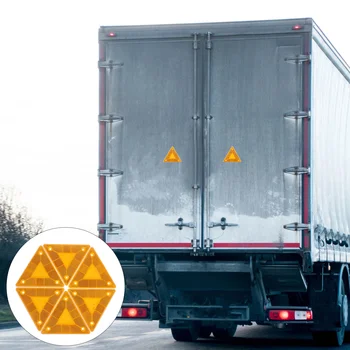 8 Ks Truck Pomaly Prihlásiť Trojuholník Pohybujúce sa Vozidlo Opatrnosť, Reflexné Automatické Bezpečnostné Plastové Auto