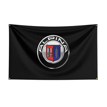 90x150cm Alpinas Vlajka Polyester Vytlačené Racing Car Banner Pre Decor