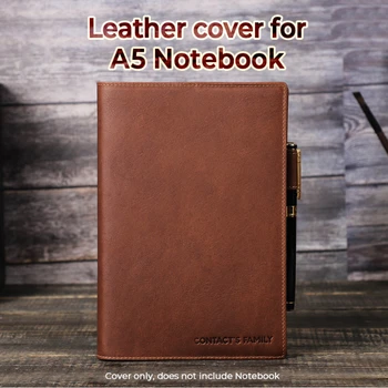 A5/B5 Notebook Notebook Kryt s Perom Slot pravej Kože Ručne vhodný pre Obchodné Školy Kancelárske potreby Stacionárne
