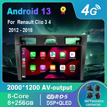 Android 13.0 autorádia/Multimédiá, Video Prehrávač Pre Ford Fiesta Mk5 VI Mk5 2002-2008 GPS QLED Carplay DSP 4G WiFi Bluetooth