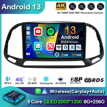 Android 13 Carplay Auto, Auto Radio Na Fiat Doblo 2015 2016 2017 2018 2019 Multimédiá GPS Video Prehrávač, Navigácia Stereo 2din DVD