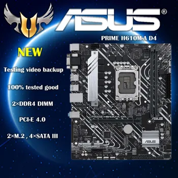 ASUS PRIME H610M-A D4 Doske Podporu 12.-Gen CPU DDR4 64GB PCIE4.0 Dual M. 2 Socket Intel H610 Desktop, ATX základná Doska