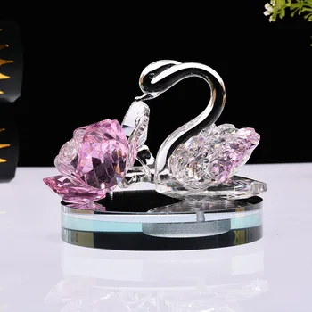 Auto Dodávky Veľkoobchod Crystal Swan Parfum Tabuli Ornament Auto Rose Crystal Dekorácie, Ozdoby Domov AccessoriesHome Dekor