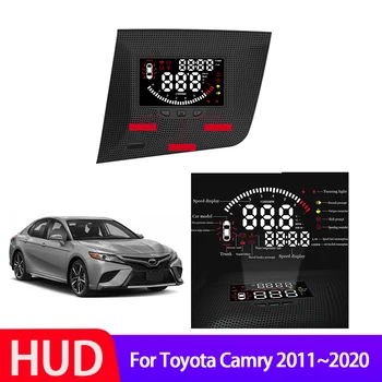 Auto Elektronické Príslušenstvo Head Up Displej HUD Pre Toyota Camry 2011~2018 2019 2020 Auto HUD Head Up Displej Digitálny Rýchlomer