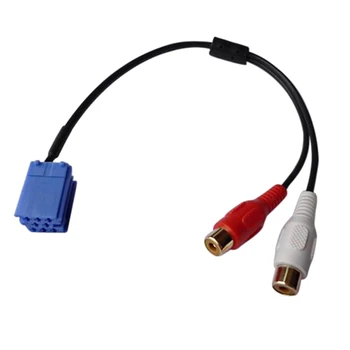 Auto Mini ISO 8 Pin RCA kábel Kábel Adaptéra Pre Bla-Punkt CD Menič Pre