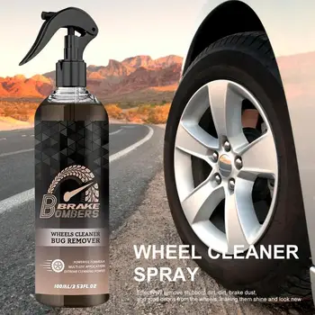 Auto Wheel Cleaner Spray 100Ml Odstraňovač Železa Auto Podrobne Spad Rust Remover Sprej Auto Wheel Cleaner Spray S Hubky & Handričkou