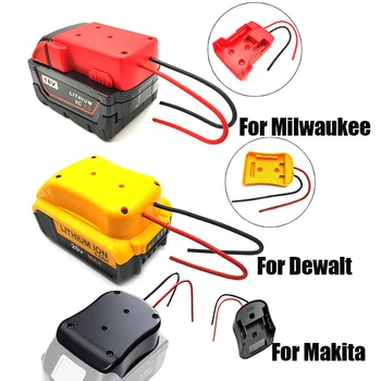 Batérie Adaptér Converter pre Makita Dewalt Milwaukee 14,4 V 18V 20V Li-Ion Batéria HOBBY náradie Batérie Konvertor