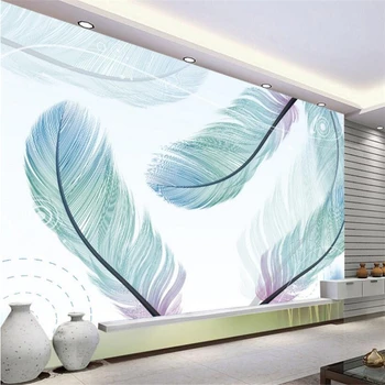 Beibehang 3D Tapeta Ručne maľované perie štýlový TELEVÍZOR obývacia izba, spálňa pozadí nástennú maľbu foto tapety na steny 3 d