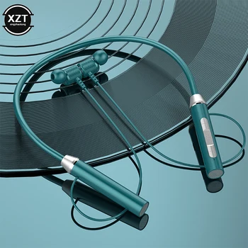 Bezdrôtová Bluetooth Slúchadlá Krku In-Ear Športové Slúchadlá Magnetické Basy, s Mikrofónom Potlačením Hluku Hudby Slúchadlá