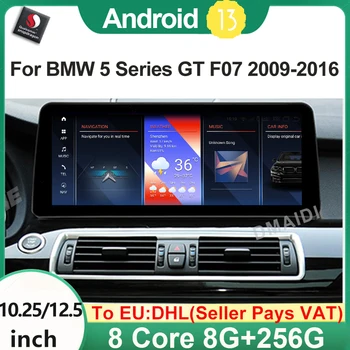 Centrálne Multimediálne Pre BMW 5Series GT F07 2009-2016 Qualcomm 8G+256G Android13 Carplay Auto Video Prehrávač, Bluetooth, Navigácia 4G