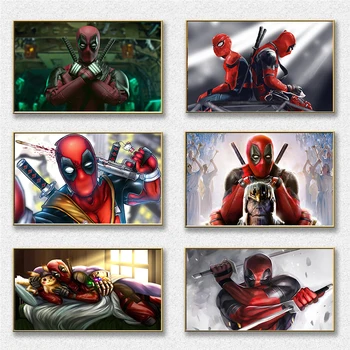 Disney, Marvel Avengers Superhrdina Spiderman Digitálne Olejomaľba Tlač Spálňa Nástenné Maľby Domov Obývacia Izba Jeden Dekor