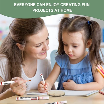 Drevom Pen Set Inovatívne, Štýlové Drevo Maľovanie Pero Pre Deti Na Hranie