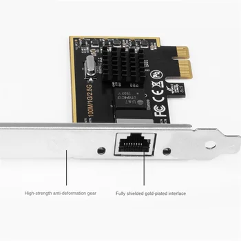 Herné Herné Port 2,5 G Gigabit LAN Karty Ploche Vstavané PCIE karta Gigabit LAN Port RTL8125PXE Multi-Function LAN Karty
