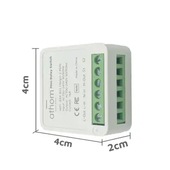 Homekit Mini WiFi Relé Modul 3-Pásmový 16A Smart Switch Domácej Automatizácie