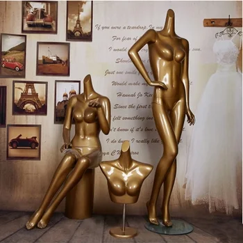 Hot Predaj!! Najlepšia Kvalita Nový Štýl Celého Tela Zlatá Žena Len Figurína Ženy Model Na Predaj