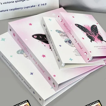 IFFVGX Motýľ A4/A5 Binder Photocard Držiteľ Kpop Idol fotoalbum Kawaii Zbierať Knihy DIY Vestník Mliečne Úložisko Fotografií Albumy