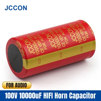 JCCON Elektrolytické Audio Kondenzátor 100V10000UF Veľkosť 35x70mm Medi Pin Horn Kondenzátor Pre Audio Hifi Zosilňovač 105℃