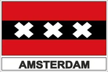 Kreatívne Nálepky Vlajka Amsterdamu pre Motocykel, Notebook, Auto RV SUV Samolepky na Stenu