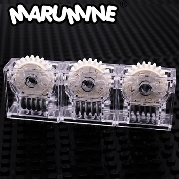Marumine Gear Box MOC stavebným Technologických Častí 76019 6588 4716 Strojov Automobilový Červ Tehly Montáž Príslušenstva