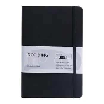Notebook Klasické Vestník Bodkovaný Papier Pevný Kryt 100 GSM Plánovač Denník Dot Grid Notebook Hrubý Papier, kancelárske potreby