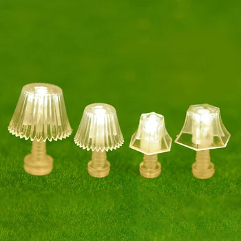 Nový 1:25 Mini Osvetlenie Stolná Lampa Poschodí Lampa Domček Pre Bábiky Miniatúry Príslušenstvo Spálňa Poschodí Lampy Príslušenstvo