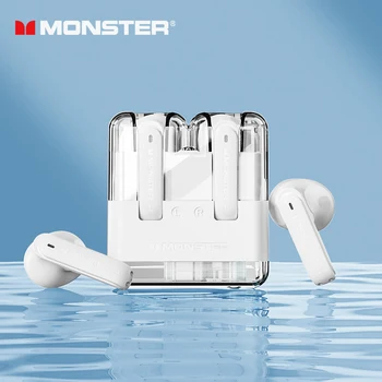 Originálne Monster XKT12 Herné Slúchadlá Bluetooth 5.3 TWS Bezdrôtové HIFI Zvuk Slúchadiel Redukcia Šumu Slúchadlá 300mAh