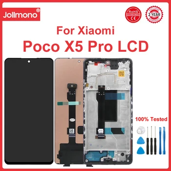Poco X5 Pro Displej Výmenu, pre Xiao Poco X5 Pro 22101320G 22101320I Displeja Lcd Digitálny Dotykový Displej s Rámom