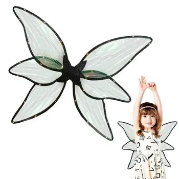 Princess Fairy Krídla Motýľ Elf Krídla Deti Zdobiť Baby Sprcha Foto Rekvizity Anjel Krídla Dievčatá Motýľ Narodeniny Dekorácie