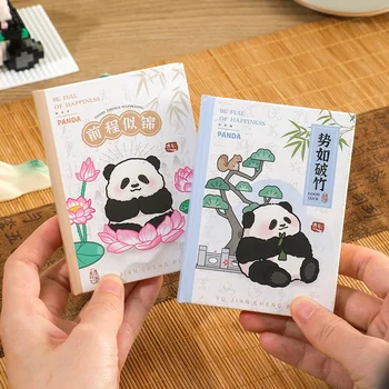 Roztomilá Panda Obalový Dizajn A7 Notebook Malý Prenosný Vreckový Zápisník Študenta, Papiernictvo Kawaii Vestník Notebook Dieťa, Školské Potreby