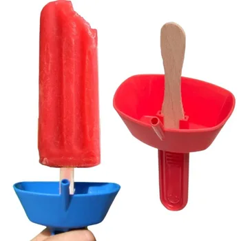 S Slamy Popsicle Rack Soild Farebné Plastové Ice Pop Modul Rozliať Dôkaz Drip-Zadarmo Popsicle Palice