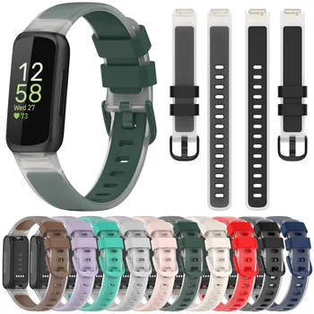 Silikónové Popruh pre Fitbit inspire3 Transparentné Nahradenie Watchband Zápästia Príslušenstvo Smartwatch Correa