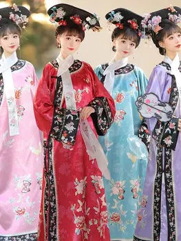 Staroveké Čínske Ženy Kostým Legenda Hanfu Plášť Kráľovná Cosplay Kostým Víla Qing Dynastie Princezná Oblečenie
