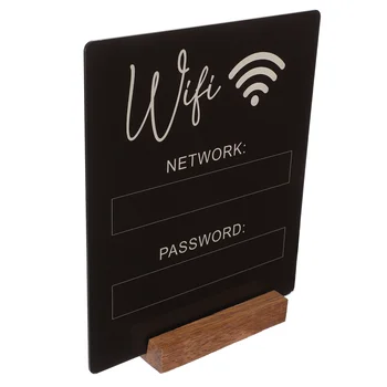 Stôl Wifi Prihlásenie Heslo pre Hosťovská Izba Bezdrôtová Sieť Stojan Akryl Domov Tabule