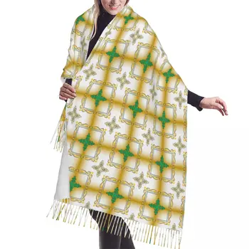 Tlač Multicolor Vzor V Arabskom Štýle Šatku Muži Ženy Zime Patria Teplej Módy Luxusný Všestranný Šatky Šatkou Zábal