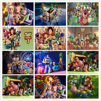 Toy Story Diamond Maľovanie Disney Kresleného Filmu na Plný Vrták Mozaiky Diamond Výšivky 5D Diy Cross Stitch Súpravy detská Izba Decor