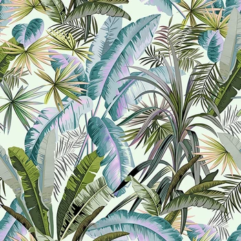 Tropical Palm Leaf Olúpeme a Nalepiť Tapetu Zelený Banán Listy Samolepiace Stenu Papier Vymeniteľné Kontakt Papier pre Obývacia Izba