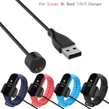 USB Nabíjací Kábel Pre Xiao Mi Pásmo 5 6 7 Nabíjačku Mi Band 7 Napájací Kábel Drôt Nabíjací Dok Miband 6 Nabíjačku, Dátový Kábel