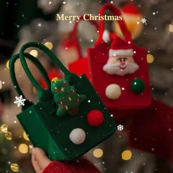 Vianočný Darček Cítil Taška Malá Červená Kniha Mini Candy Apple Taška Vianočné Darčekové Balenie Kabelka, Taška