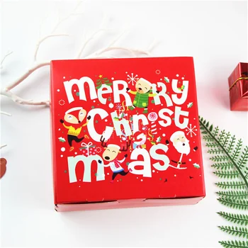 Vianočný handmade diy nugát balenie box darčekový darčekový balíček obal matica sušené ovocie prázdne darčekovej krabičke