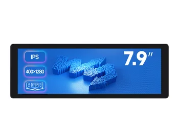 Waveshare Raspberry Pi LCD Displej 7.9 palcový IPS Displej, 400×1280 Pixelov, Tvrdené Sklo Panel, HDMI, Voliteľné Dotyková Funkcia