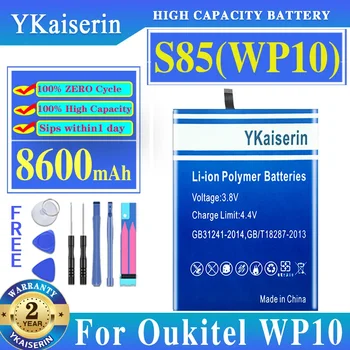 YKaiserin Batérie S 85 S85 (WP10) 8600mAh Pre Oukitel WP10 WP 10 6.67 Palcový Bateria + Bezplatné Nástroje